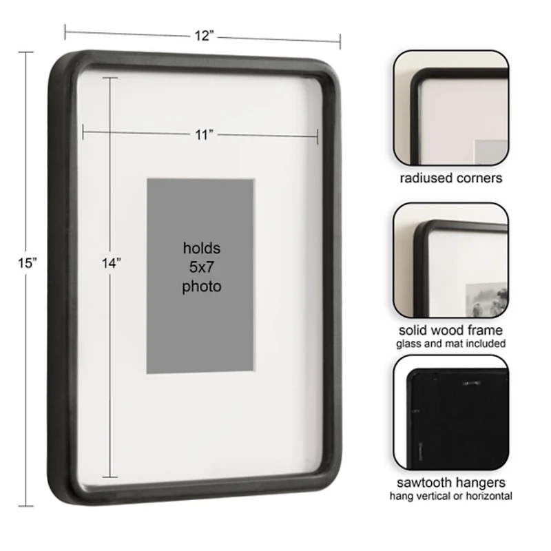 Black Inglewood 3-pc. Gallery Frame Set, 5x7