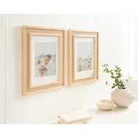 Corah Natural Rattan 2-pc. Gallery Wall Frame Set