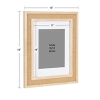 Corah Natural Rattan 2-pc. Gallery Wall Frame Set