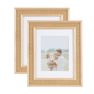 Corah Natural Rattan 2-pc. Gallery Wall Frame Set