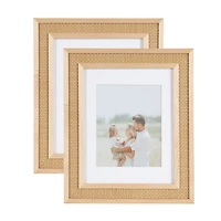 Corah Natural Rattan 2-pc. Gallery Wall Frame Set