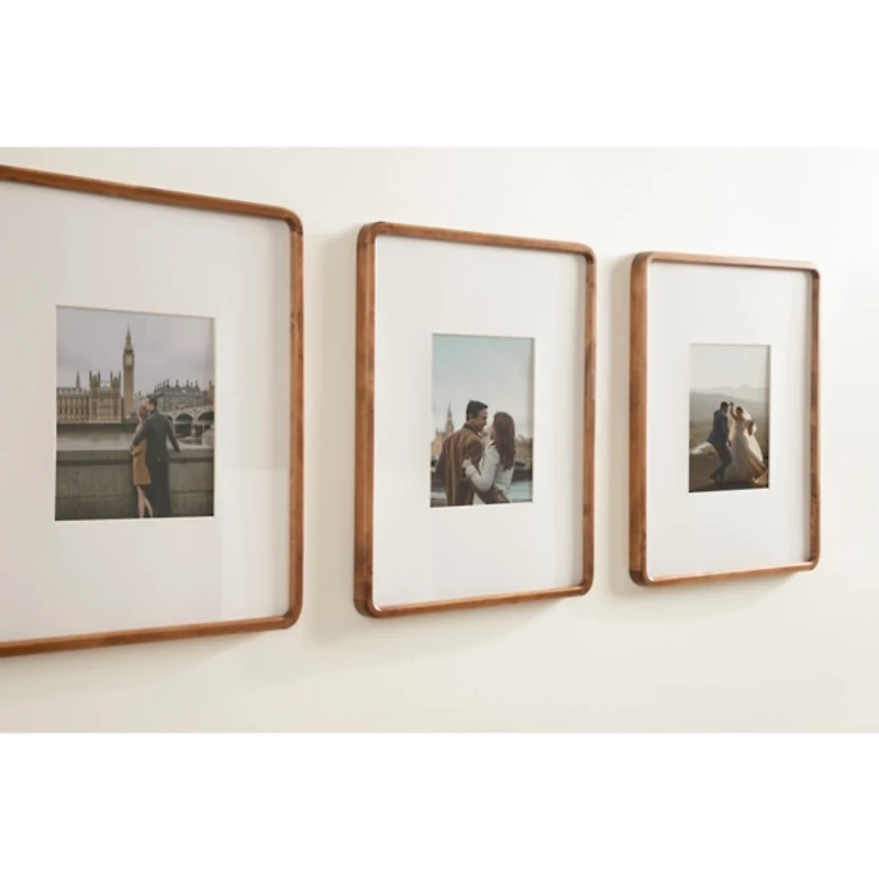Inglewood Walnut 3-pc Gallery Wall Frame Set, 8x10