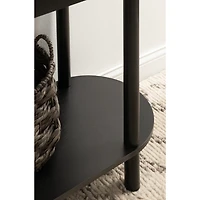 Black Wood Koji Capsule Console Table