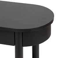 Black Wood Koji Capsule Console Table