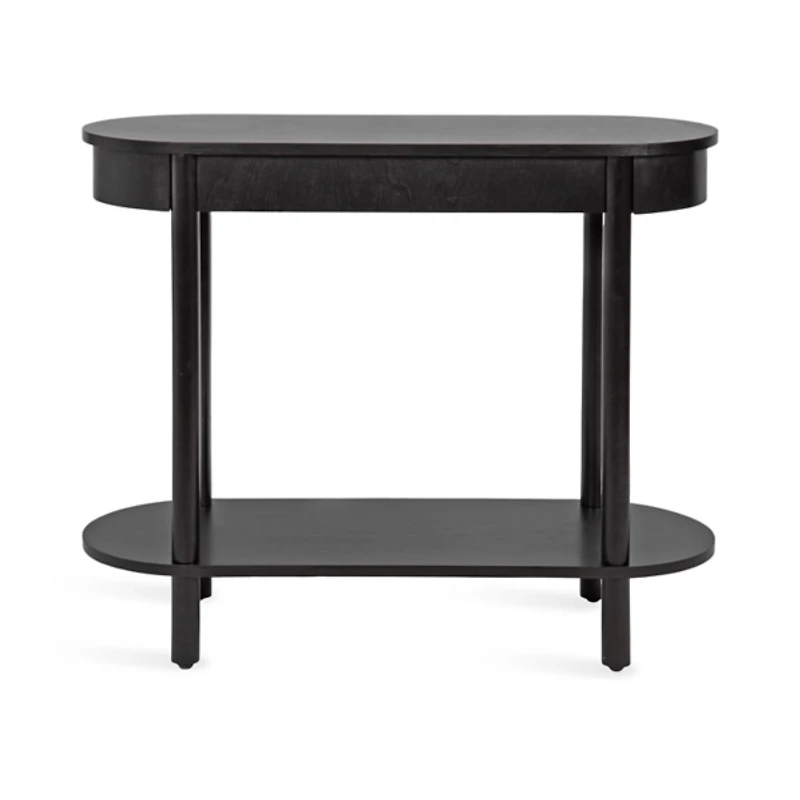 Black Wood Koji Capsule Console Table