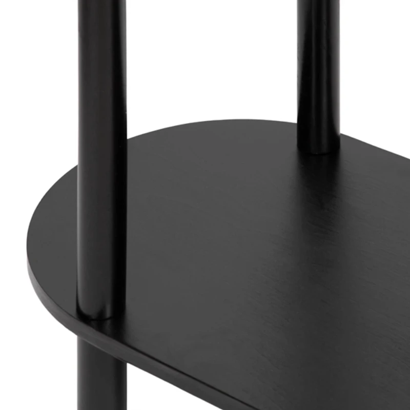 Black Wood Koji Capsule Console Table