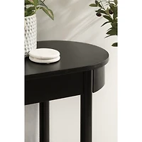 Black Wood Koji Capsule Console Table
