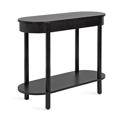 Black Wood Koji Capsule Console Table