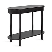 Black Wood Koji Capsule Console Table