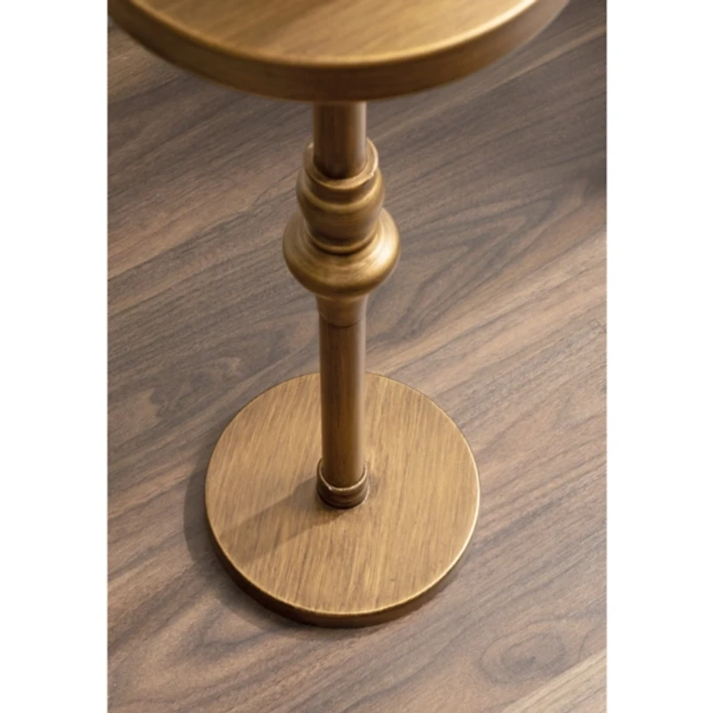 Antique Gold Metal Stratton Cocktail Table