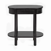 Black Wood Koji Capsule Side Table