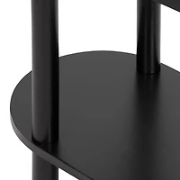 Black Wood Koji Capsule Side Table