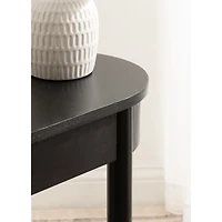 Black Wood Koji Capsule Side Table