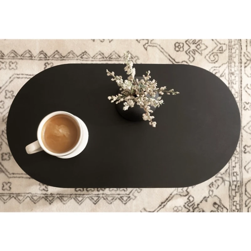 Black Wood Koji Capsule Side Table