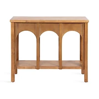 Rustic Brown Wood Arch Ella Console Table
