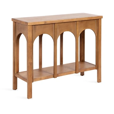 Rustic Brown Wood Arch Ella Console Table