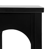 Black Wood Arch Ella Console Table