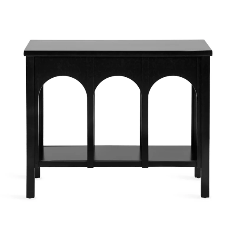 Black Wood Arch Ella Console Table