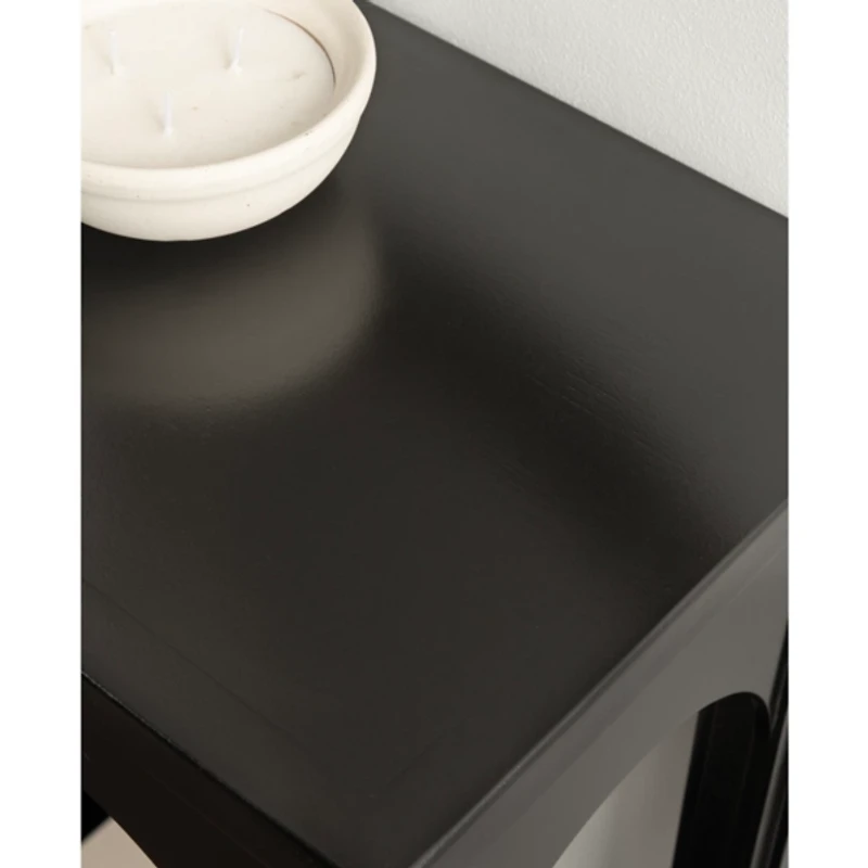 Black Wood Arch Ella Console Table