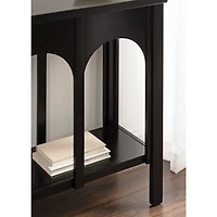 Black Wood Arch Ella Console Table