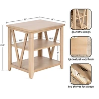Natural Wood Broadbridge Accent Table