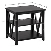 Black Wood Broadbridge Accent Table