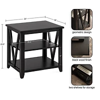 Black Wood Broadbridge Accent Table