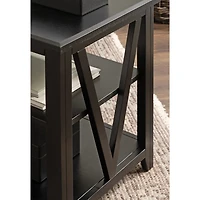 Black Wood Broadbridge Accent Table