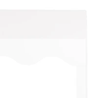 White Scalloped Mara Console Table