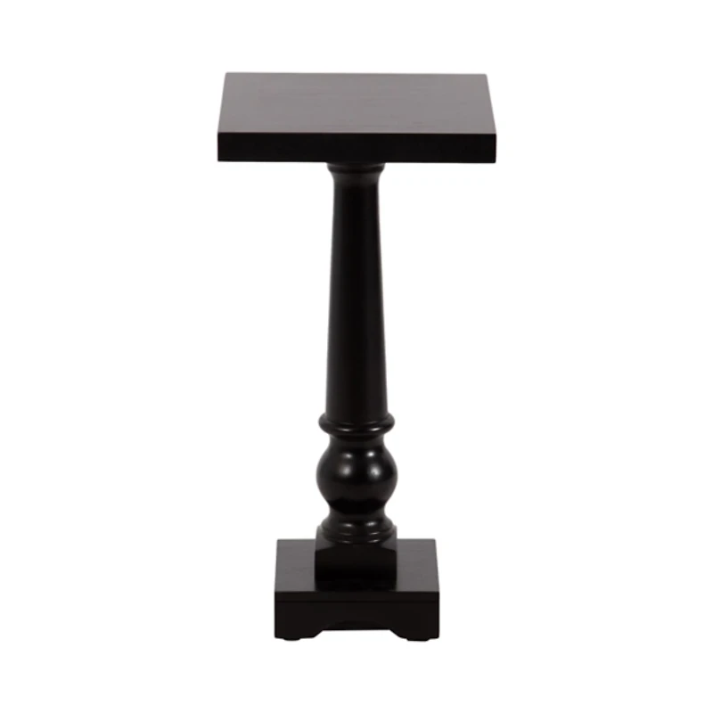 Black Wood Butterfield Pedestal Table