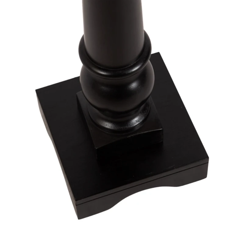 Black Wood Butterfield Pedestal Table