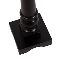 Black Wood Butterfield Pedestal Table