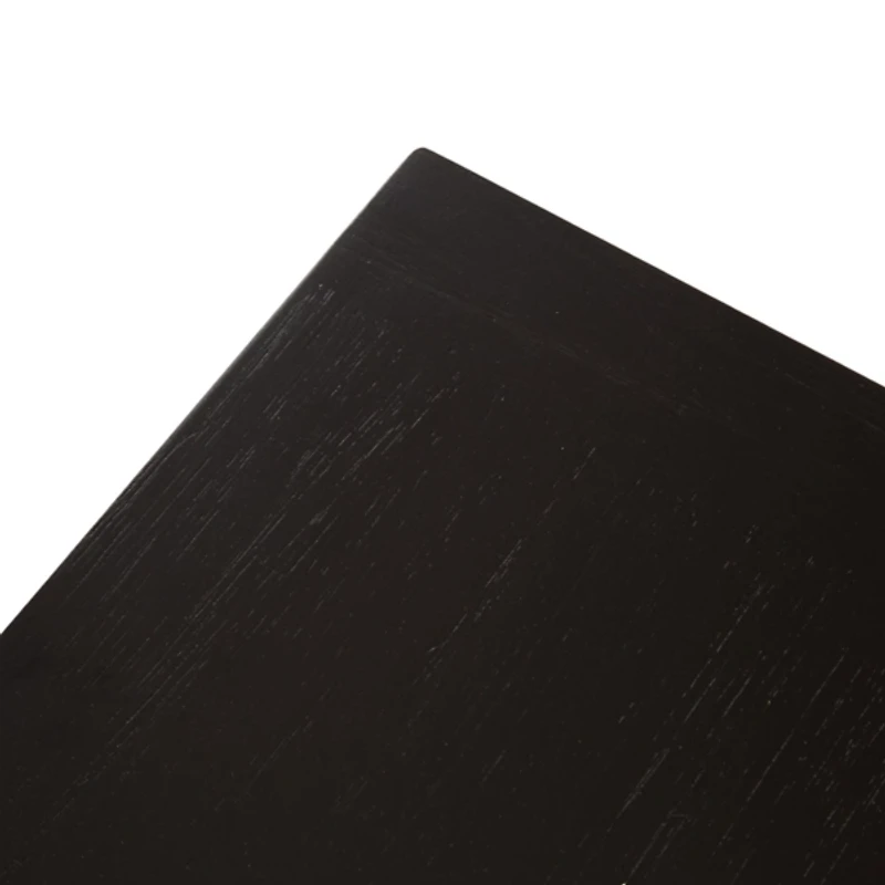 Black Wood Butterfield Pedestal Table