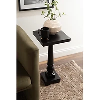 Black Wood Butterfield Pedestal Table