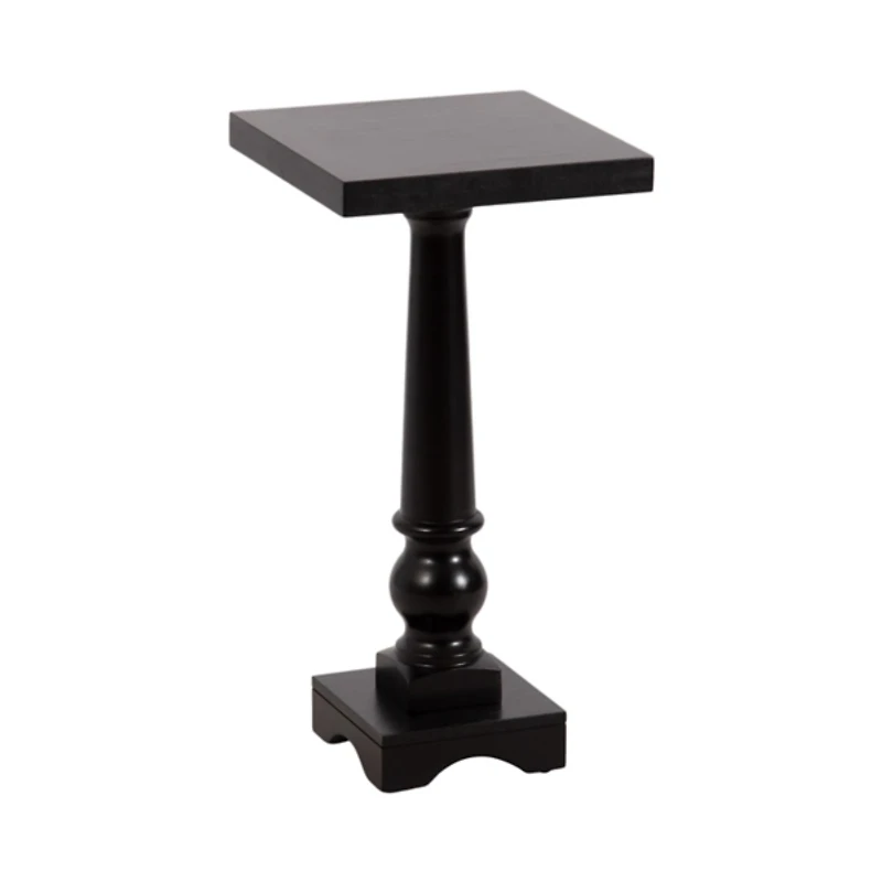 Black Wood Butterfield Pedestal Table