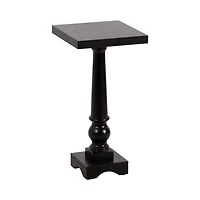Black Wood Butterfield Pedestal Table