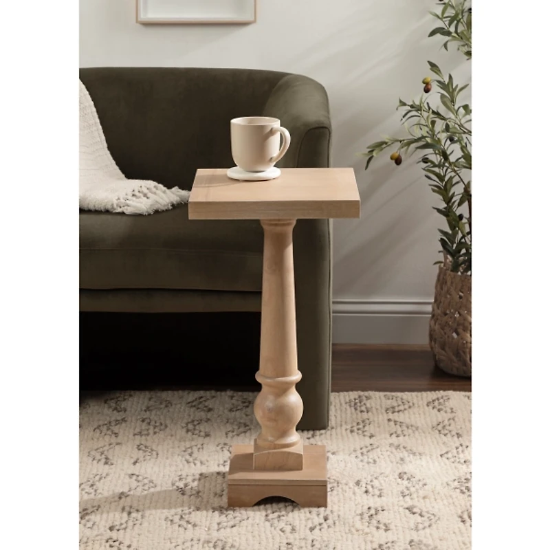 Natural Wood Butterfield Pedestal Table