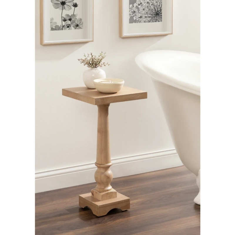 Natural Wood Butterfield Pedestal Table