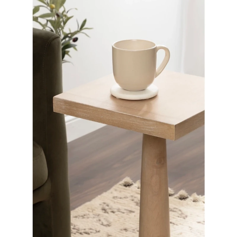 Natural Wood Butterfield Pedestal Table