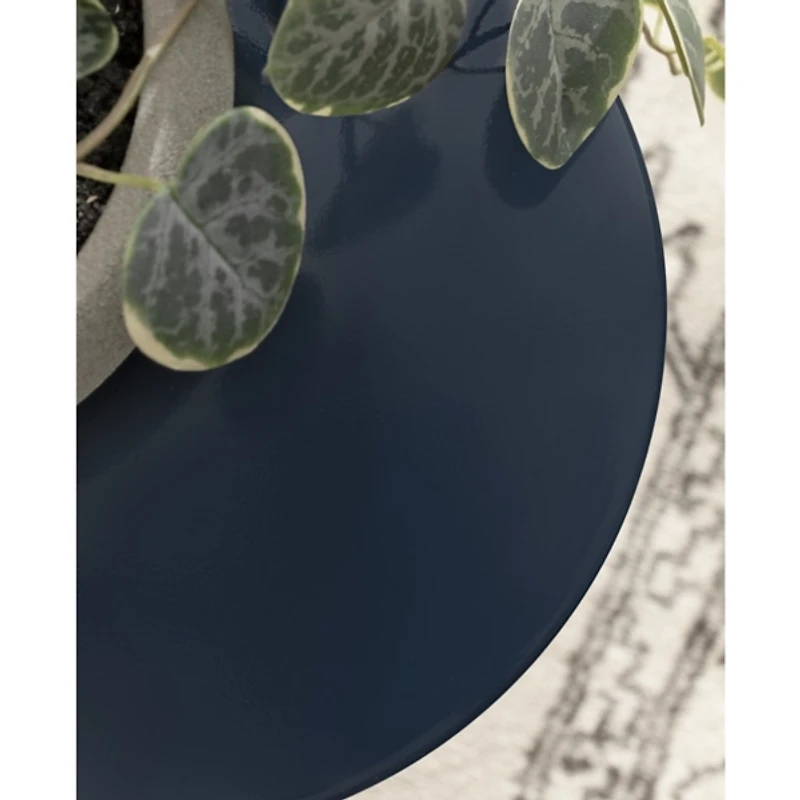 Navy Blue Metal Stratton Cocktail Table