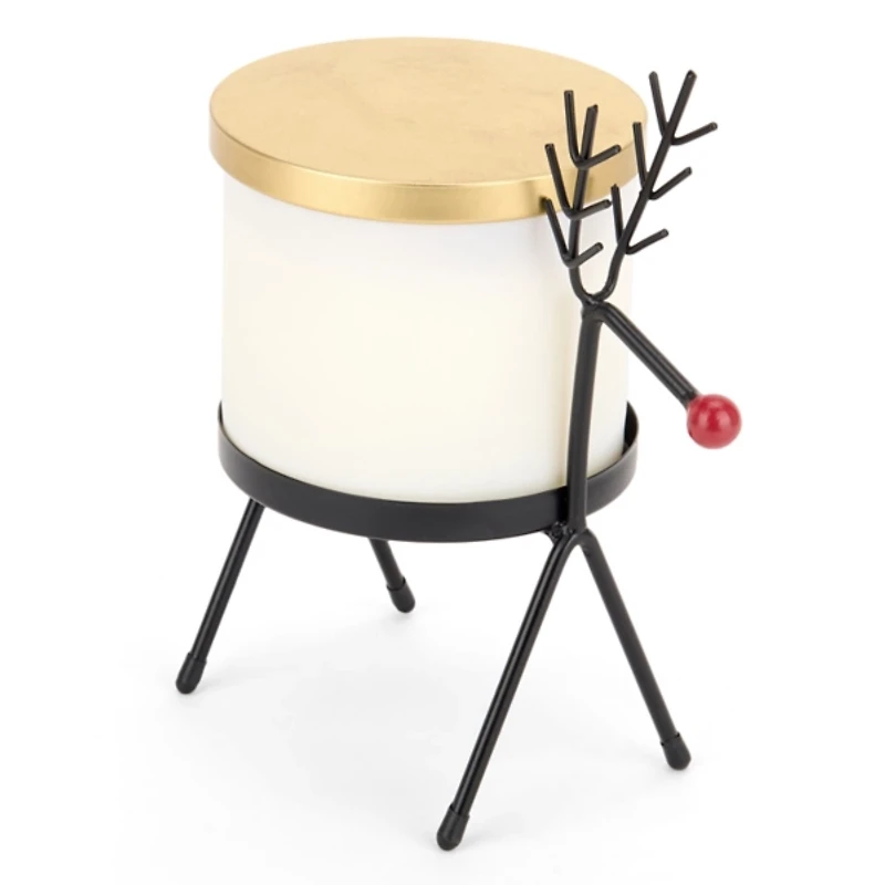 Reindeer 3-Wick Jar Candle Holder