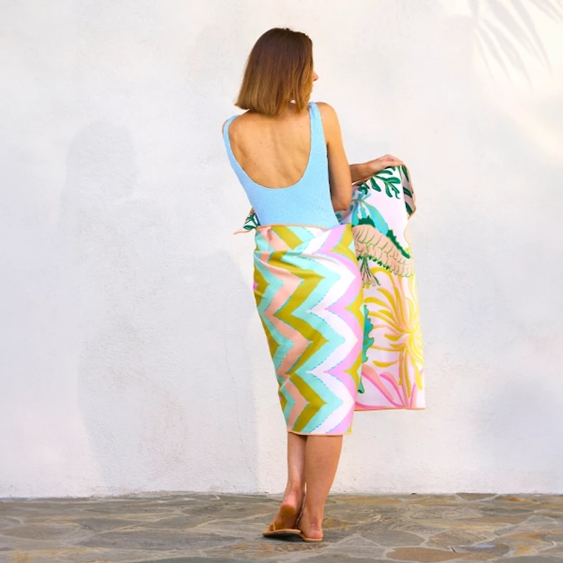 Seahorses Reversible Microfiber Beach Towel