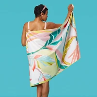 Exotic Leaf Reversible Microfiber Beach Towel