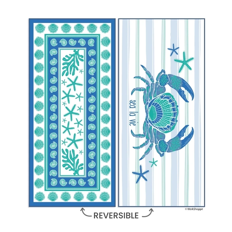 Sea La Vie Reversible Microfiber Beach Towel