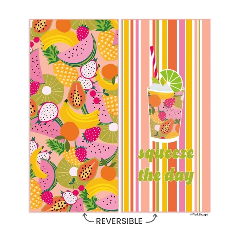 Squeeze the Day Reversible Microfiber Beach Towel