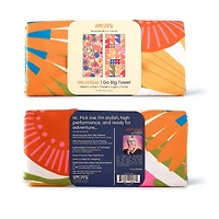 Jolies Fleurs Reversible Microfiber Beach Towel