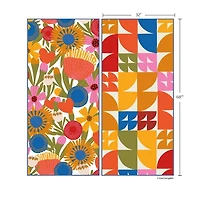 Jolies Fleurs Reversible Microfiber Beach Towel