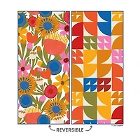 Jolies Fleurs Reversible Microfiber Beach Towel