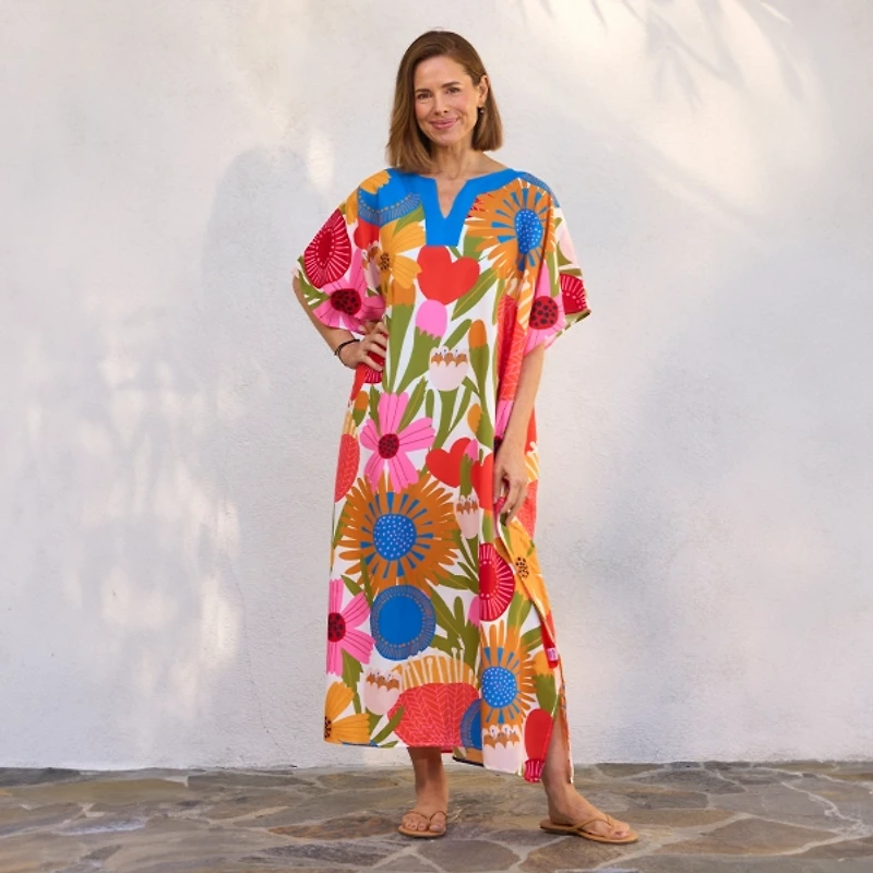 Jolies Fleurs One Size Caftan