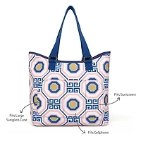 Greek Key Tile Tote Bag